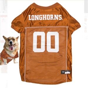 NWOT Longhorns Pet Jersey in Orange and White XL